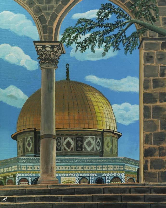 المسجد الأقصى للفنان نبيل نظمي سعيد